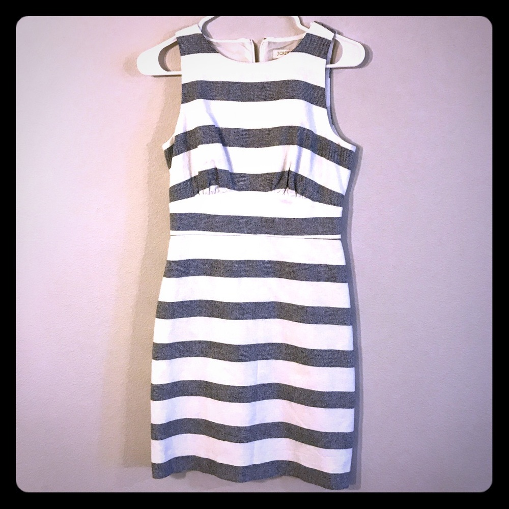 NWOT J. CREW STRIPED DRESS SIZE 0