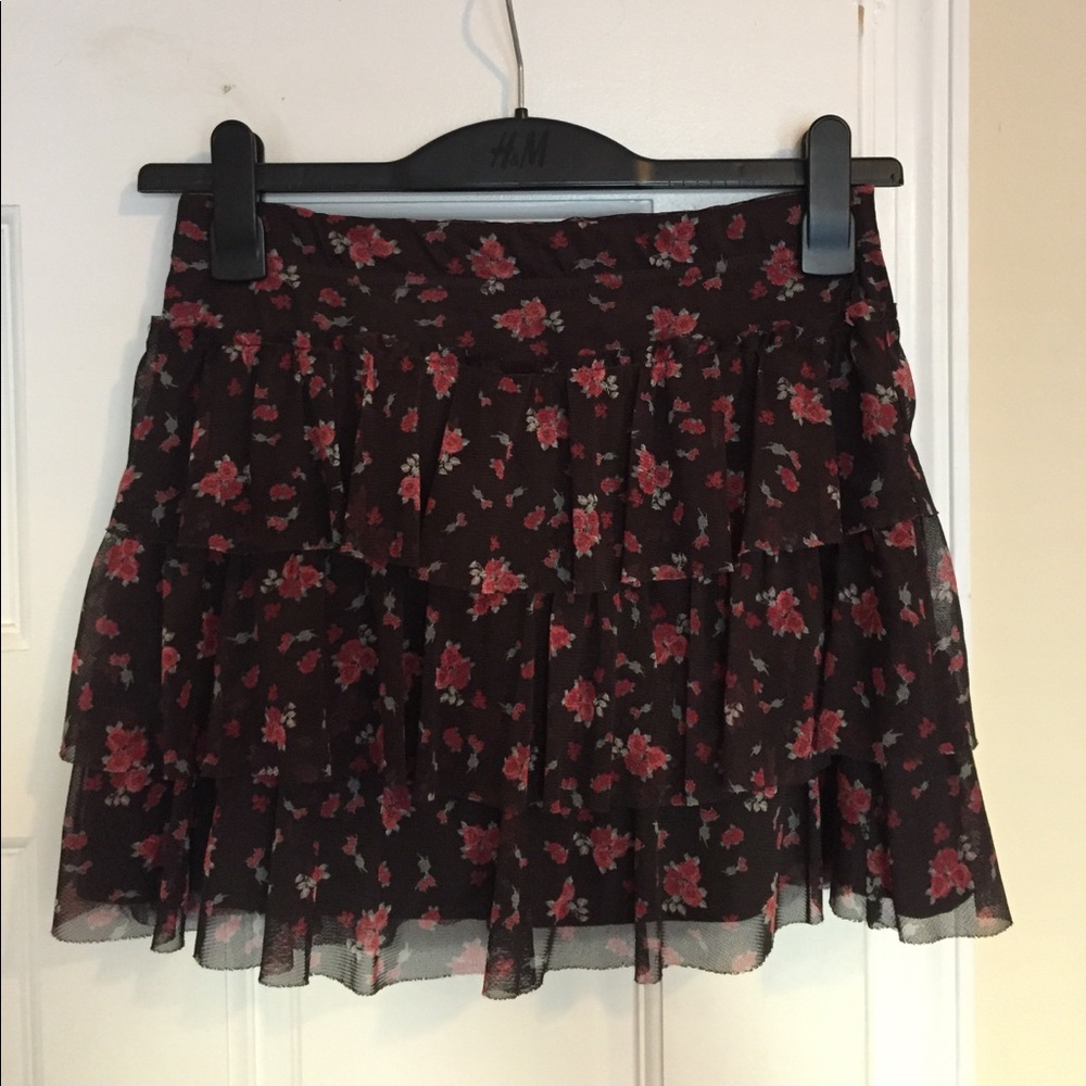 Mini skirt with layers