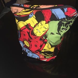 Marvel bag with black silk lining in the inside