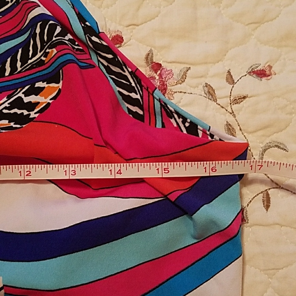 Premise small banded bottom poly multi-colored top - Picture 4 of 6
