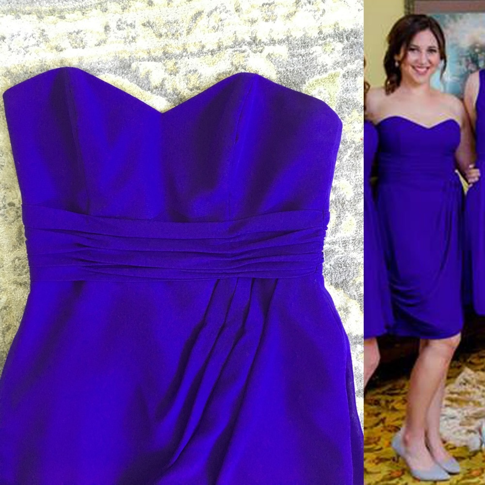 Alfred Angelo 7278S short Chiffon Bridesmaid Dress