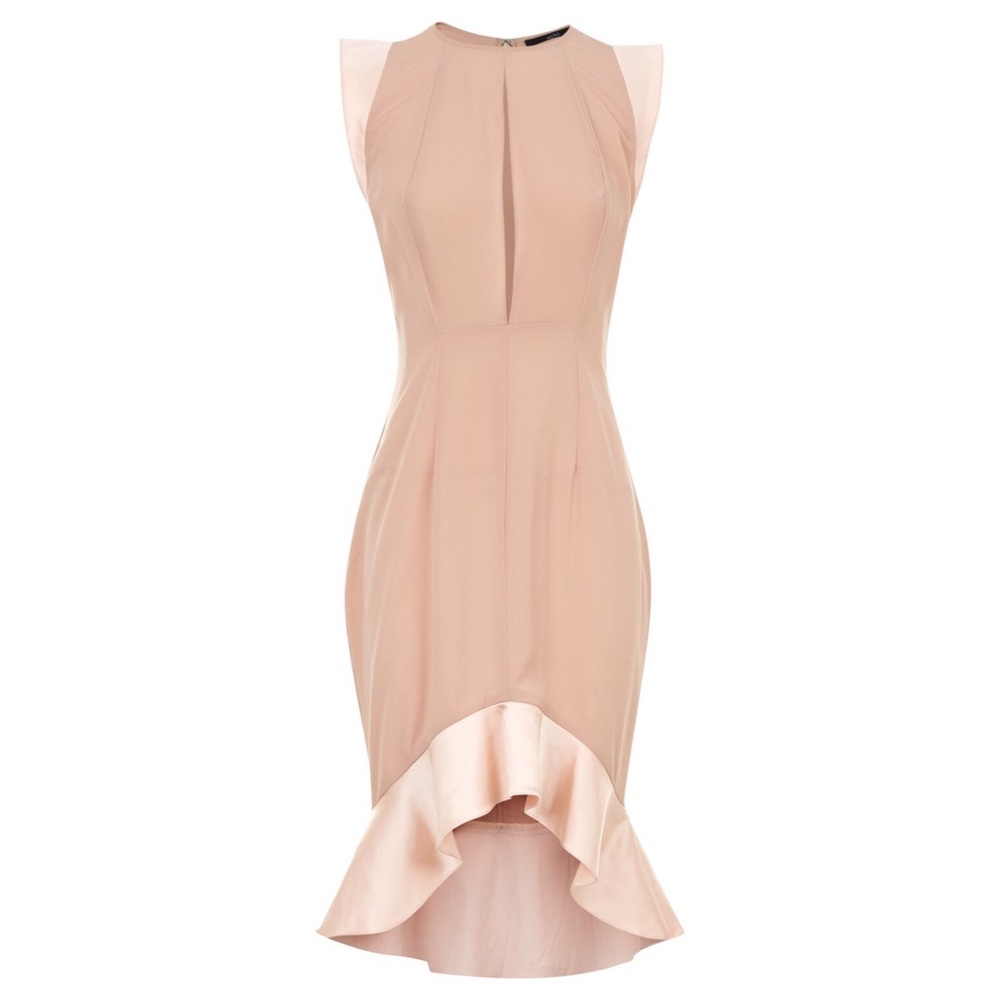 Pierre Frill Hem Mini Dress