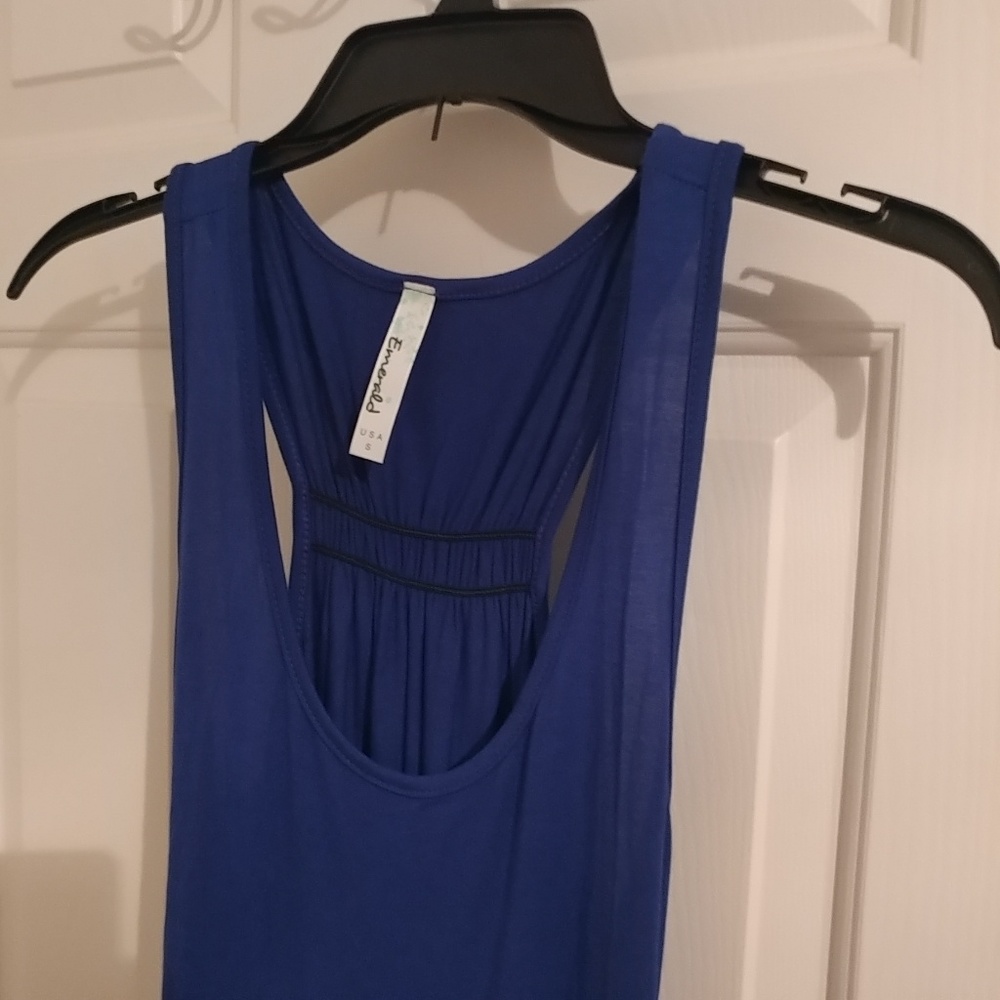New royal blue maxi dress