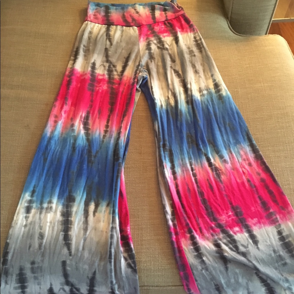 Super soft knit tie dye pants