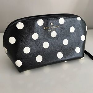 Kate Spade Polka dot make up/pencil case