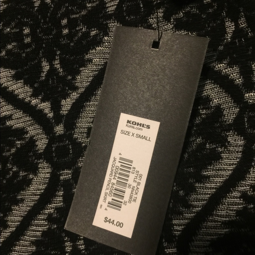 Patterned Black Skirt