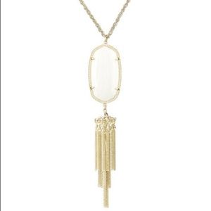 Kendra Scott white tassel pendant necklace