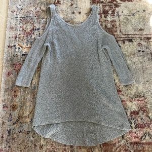 Express High-low Cold Shoulder Sweater