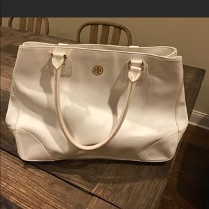Tory Burch White Tote Bag
