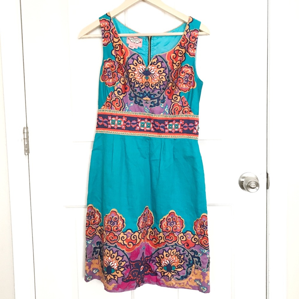 Phoebe Couture Indian pattern dress