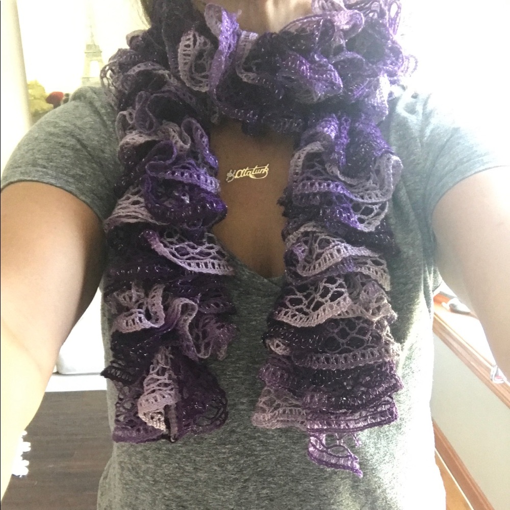 Handmade Ruffle Scarf
