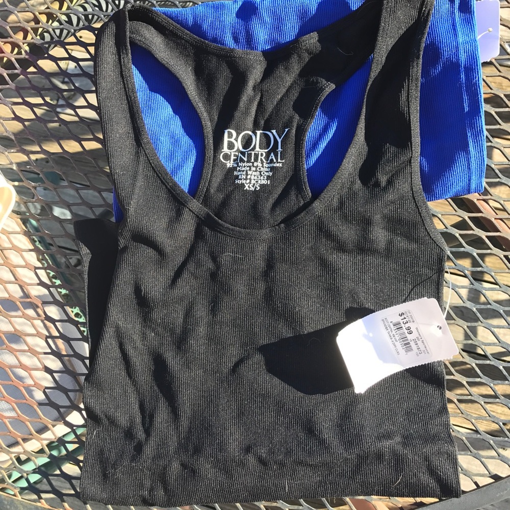 Black workout racerback