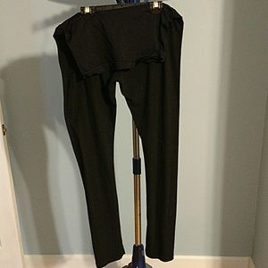 Black maternity leggings