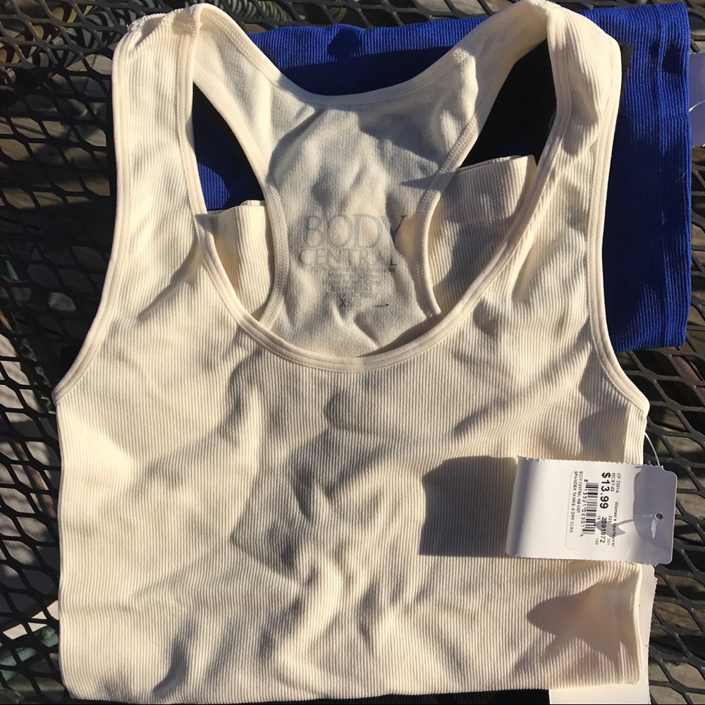 White workout racerback