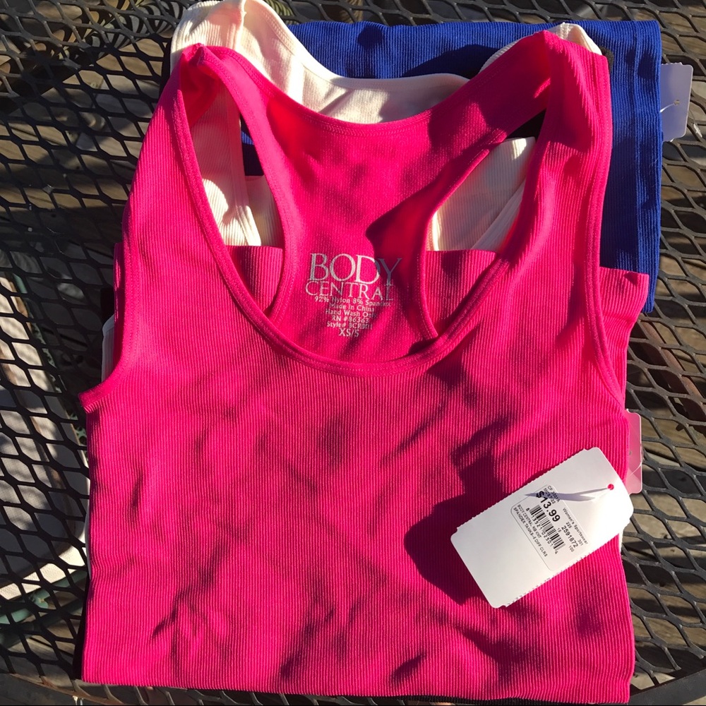 Pink workout tank