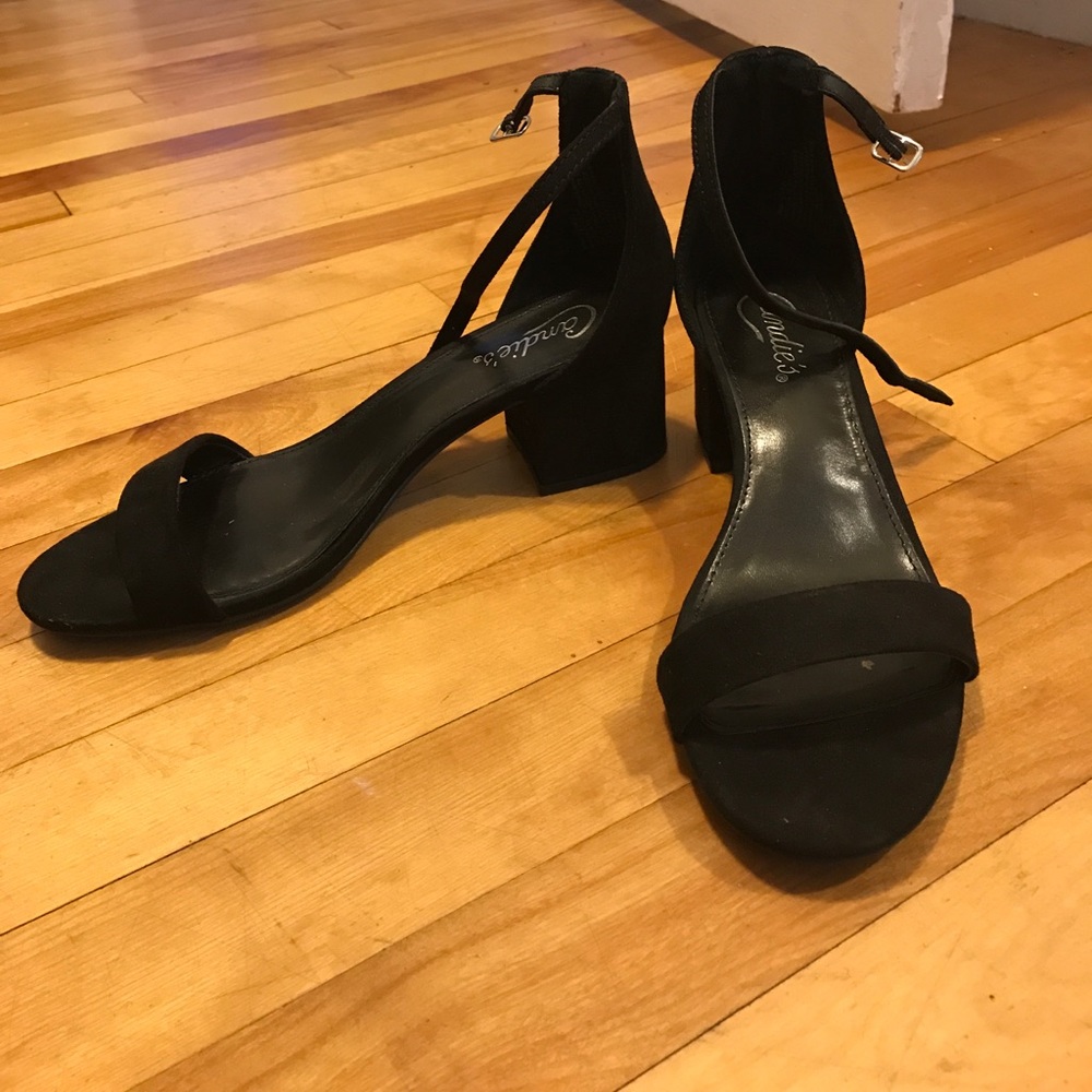 Candies Black Heel Shoe