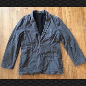 Mens Gap Gray Sport Coat Jacket Med Vtg Style