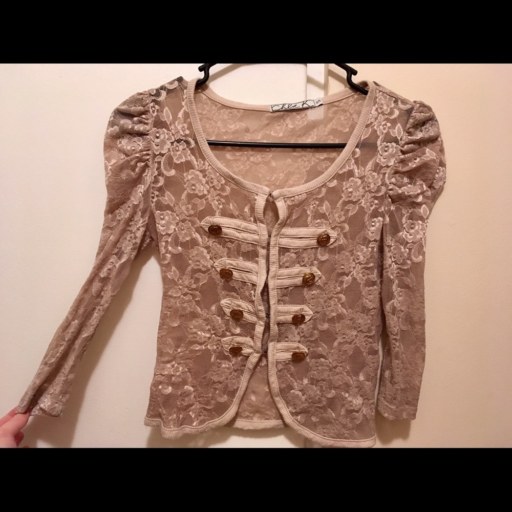 😘Chloe k lace cardigan jacket