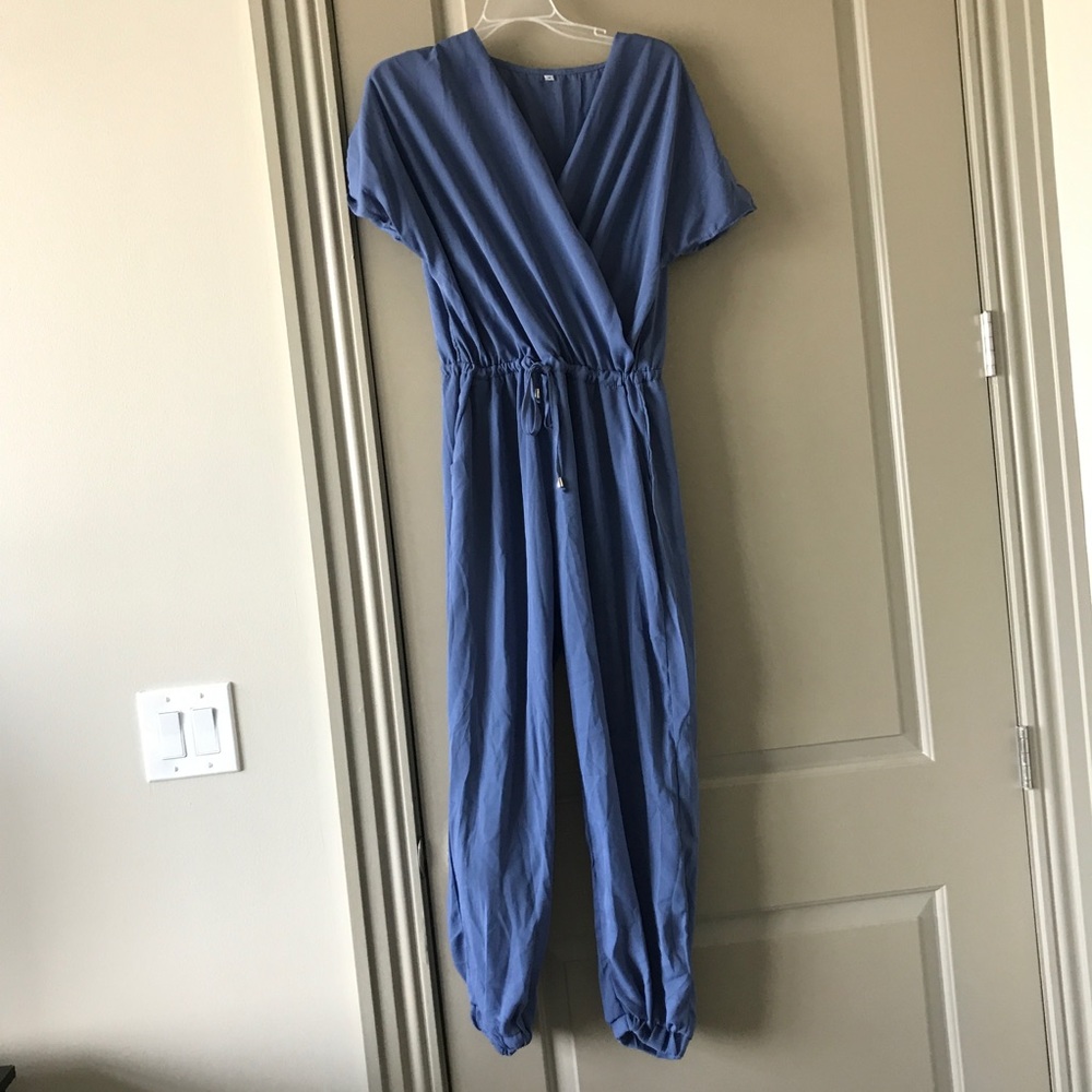 Blue jumpsuit