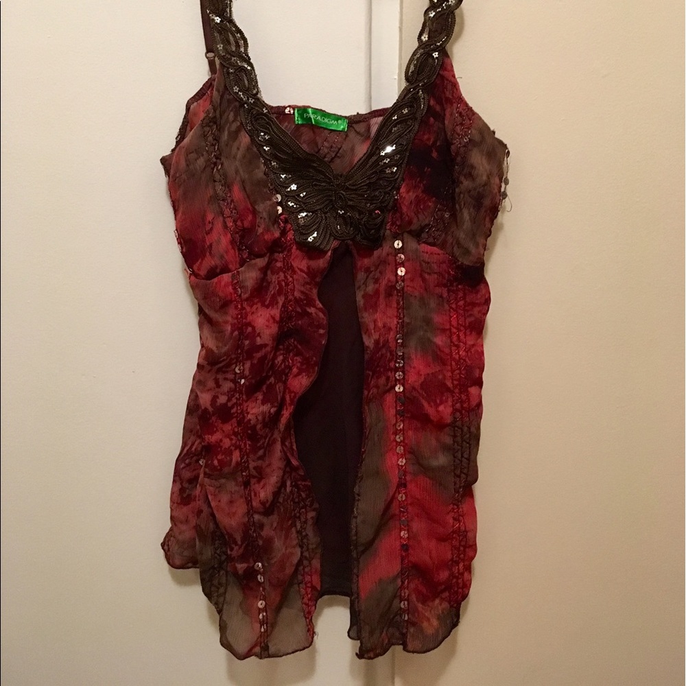 Paradigm brand butterfly flag tank