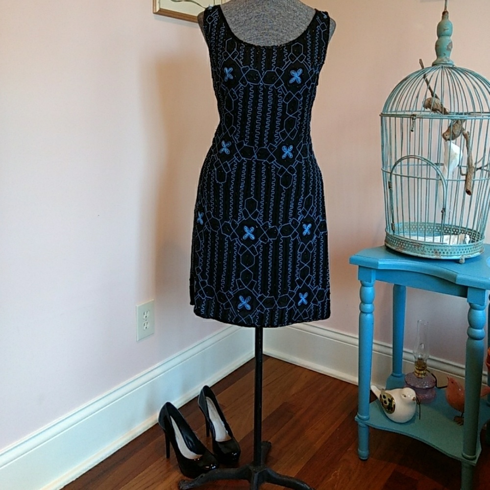 Lawrence Kazar Beaded Dress.