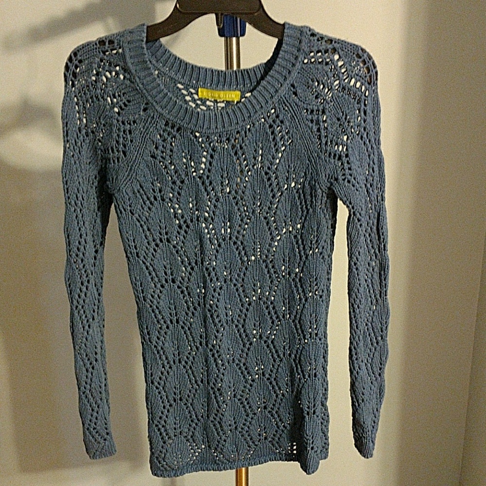Blue Lace Sweater