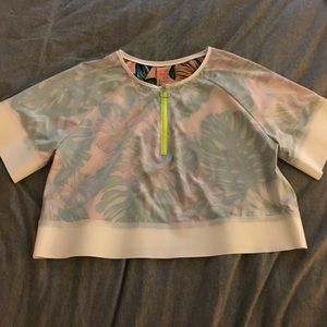 Cropped authentic 1/4 zip