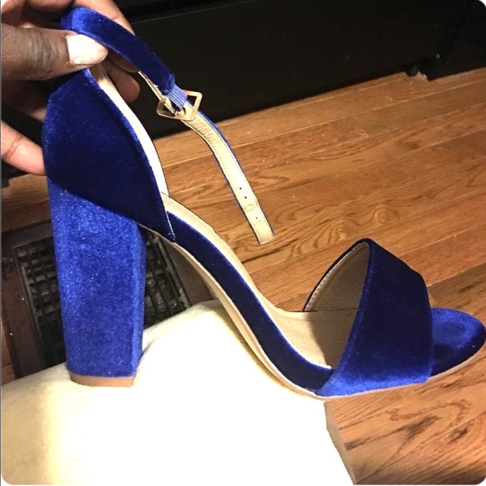 Blue Suede Heels