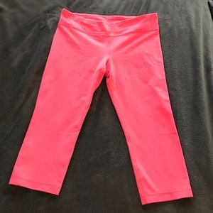 Pink under armour leggings