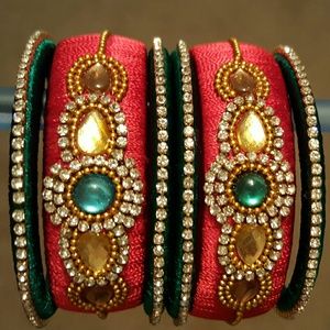 Silk thread bangles