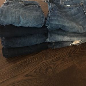 Old jeans & 1 NEW in closet