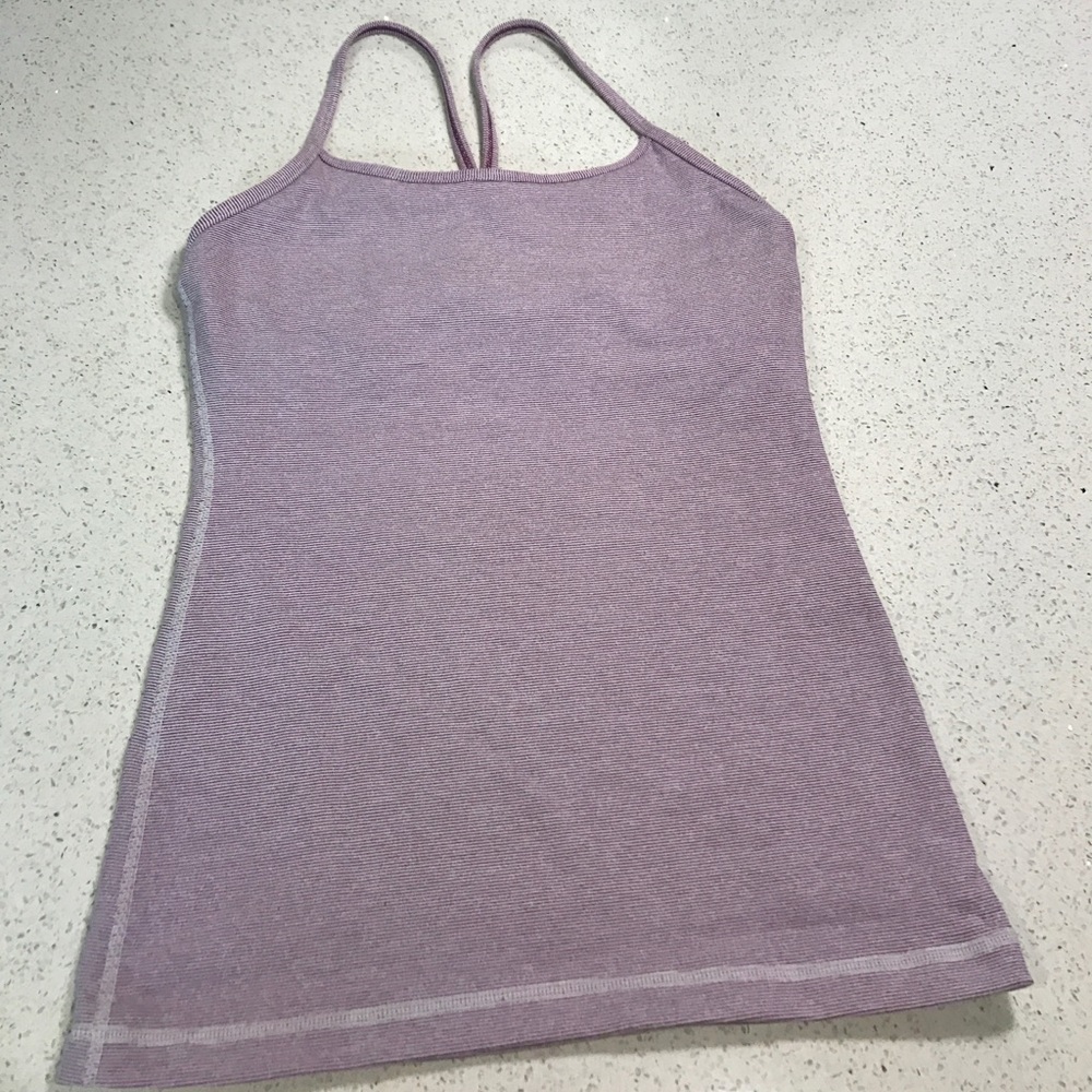 Lululemon PowerY tank wee stripe size 4