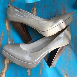 NEW CK patent leather heels 😍