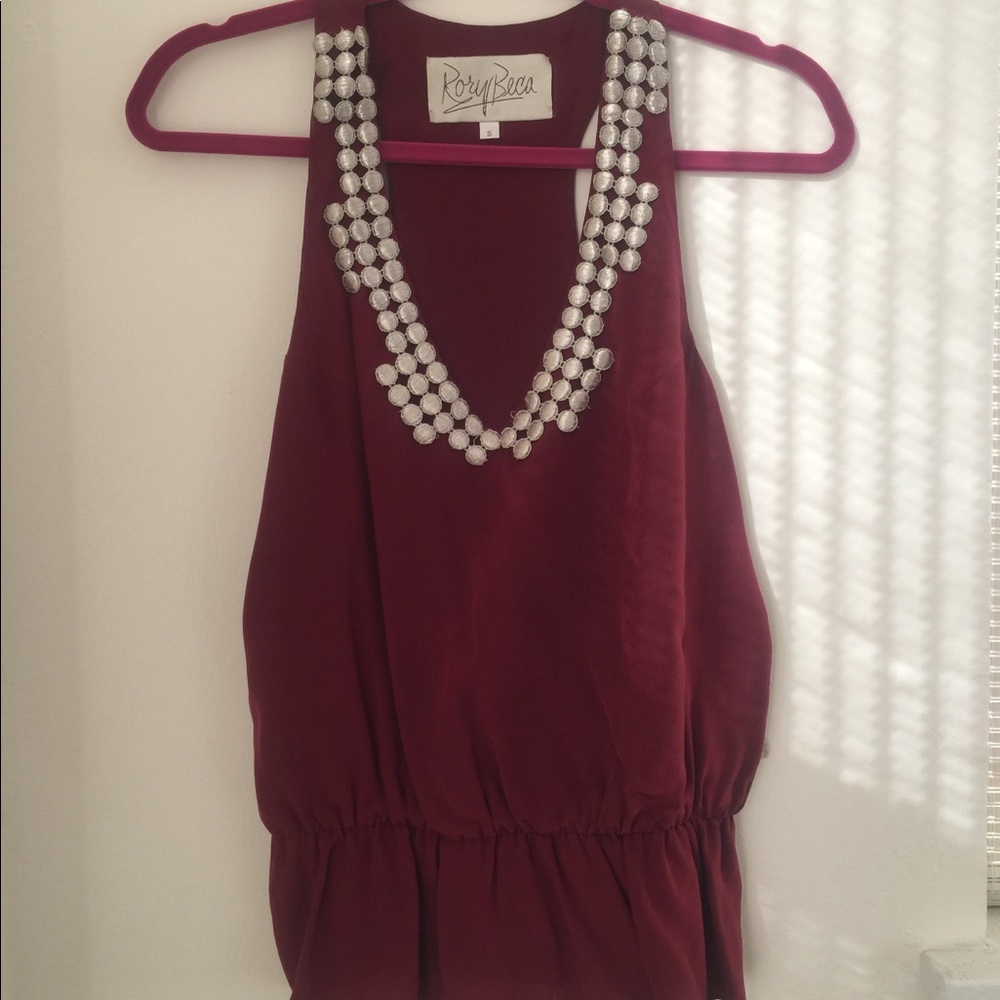 Rory Beca silk blouse size S