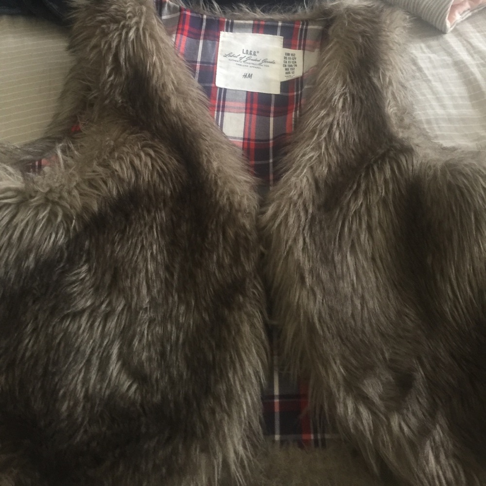 Faux fur vest