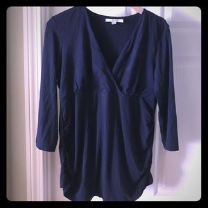 Boden Maternity navy top