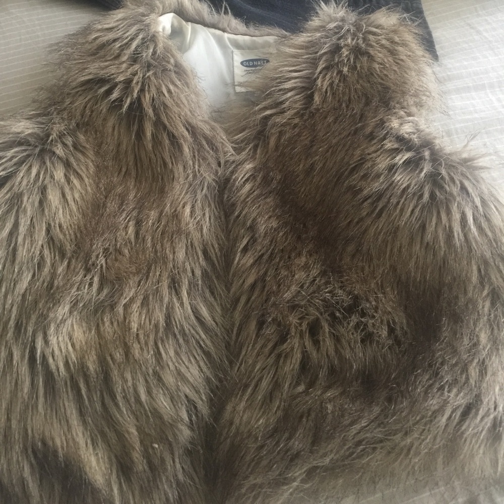 Faux fur vest