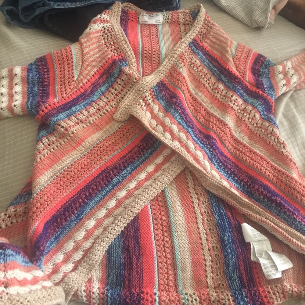Kids Zara Multi colored knit sweater