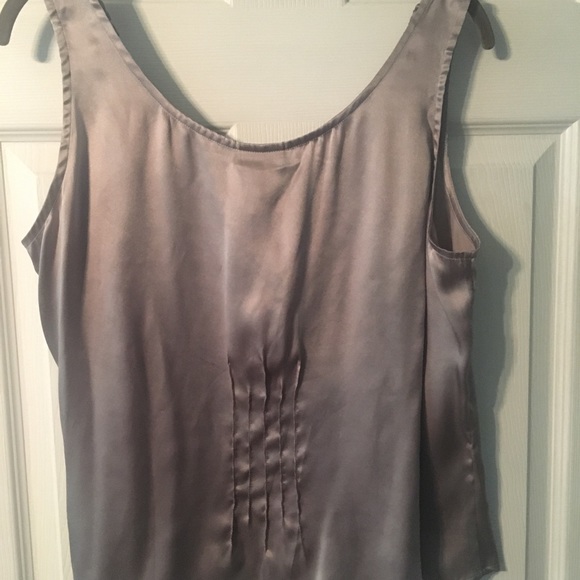 J. Jill Silk Pebble Gray Cami, size 16 - Picture 4 of 6