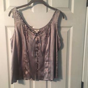 J. Jill Silk Pebble Gray Cami, size 16