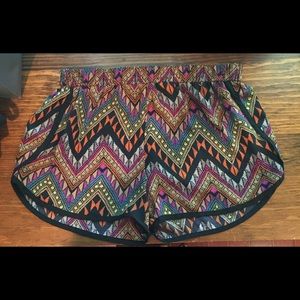 Aztec print shorts