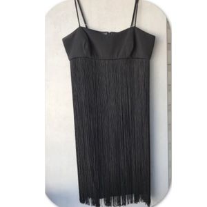 Black spaghetti strap dress