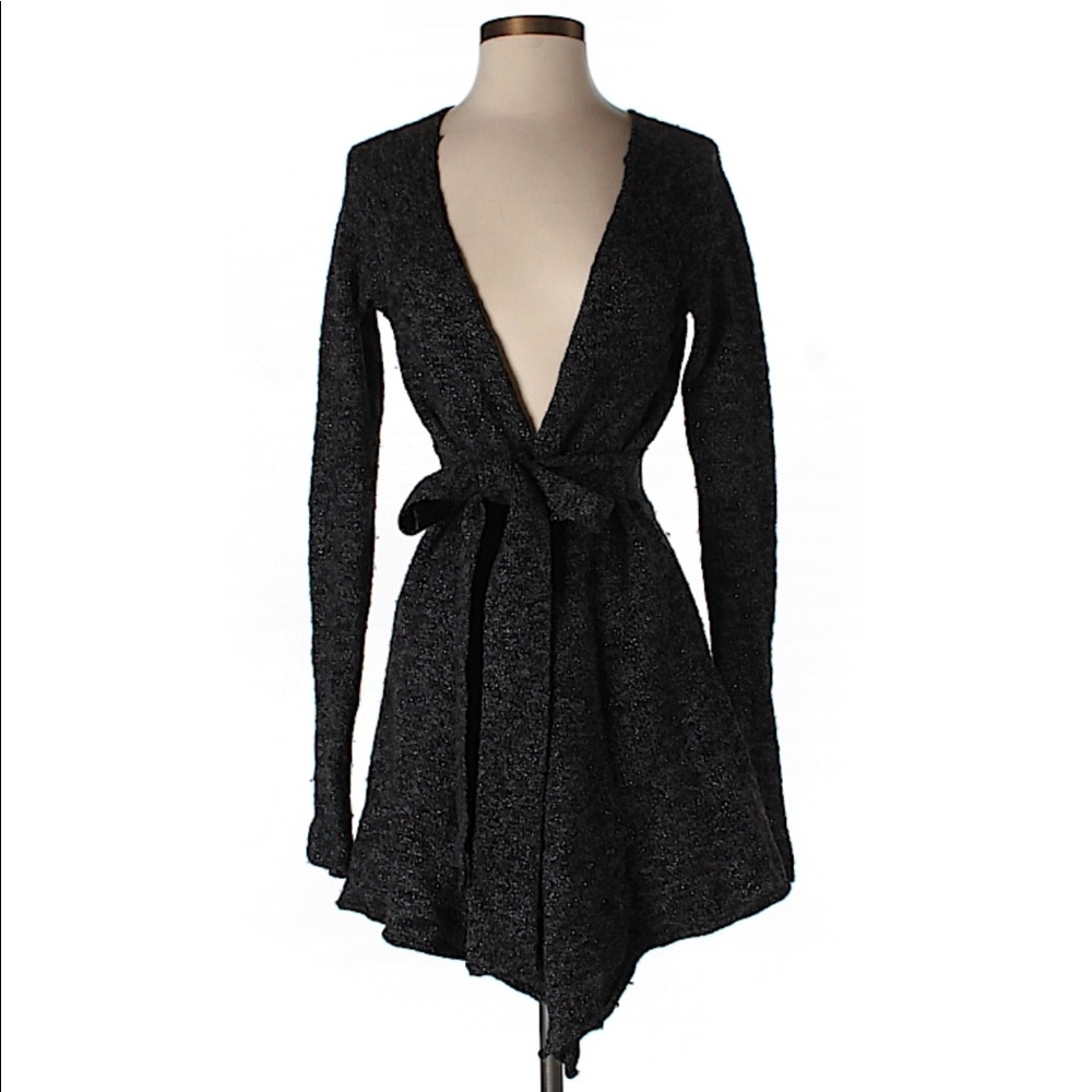 Express Heathered Wool Cardigan