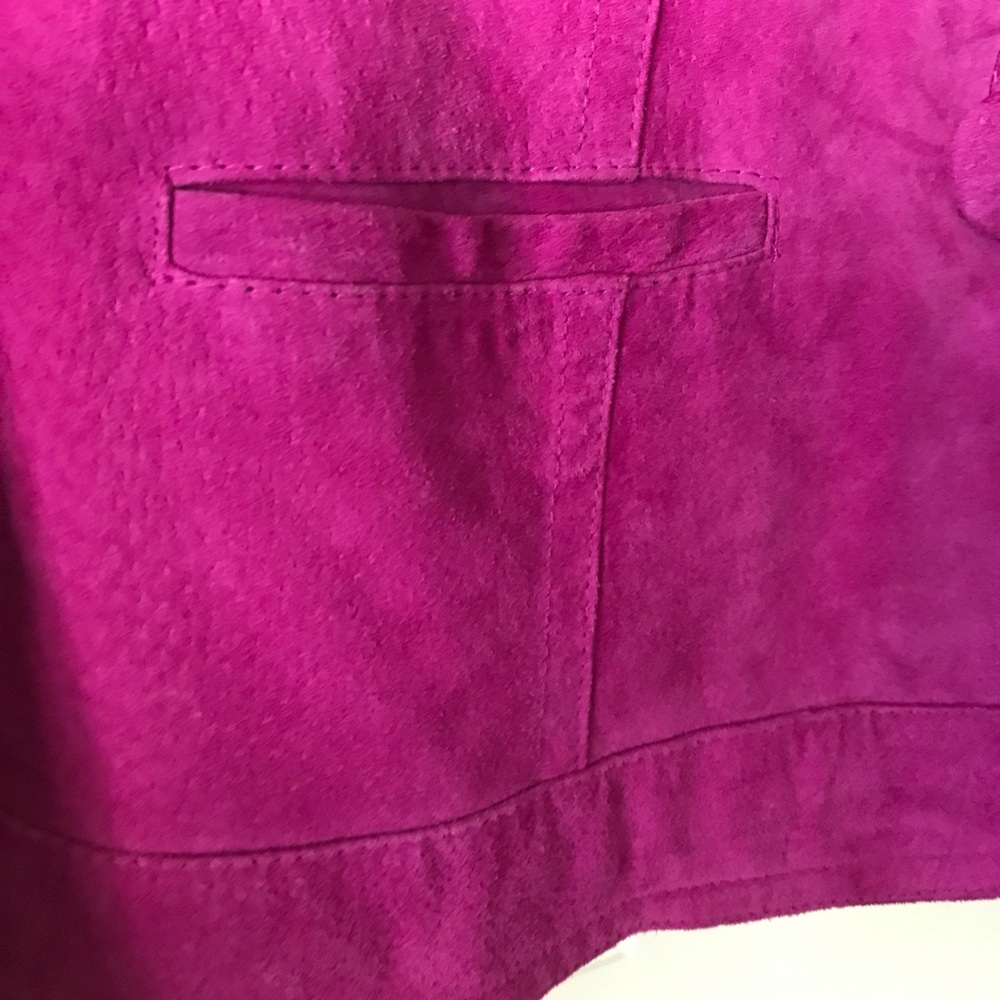Chico'a Magenta Suede Jacket - Picture 4 of 6