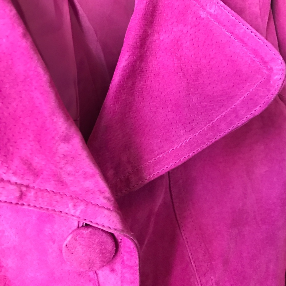 Chico'a Magenta Suede Jacket - Picture 5 of 6
