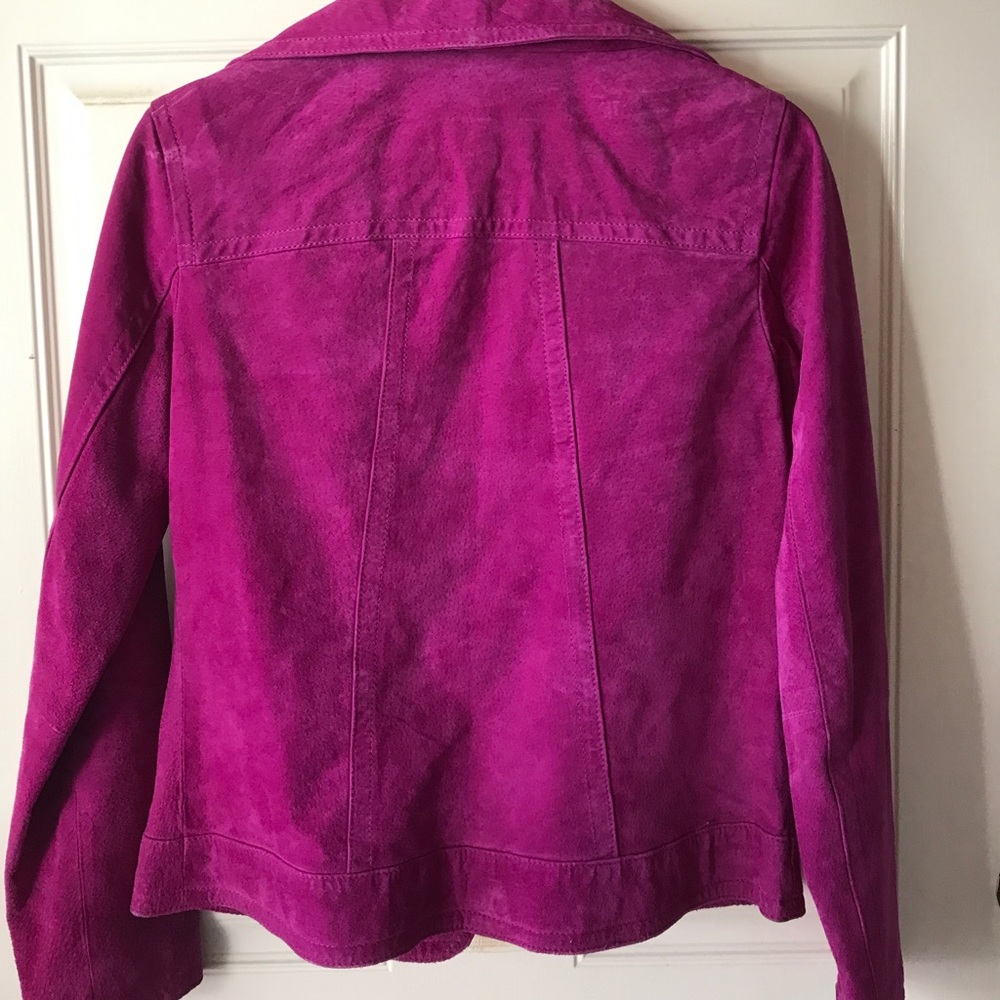 Chico'a Magenta Suede Jacket - Picture 6 of 6