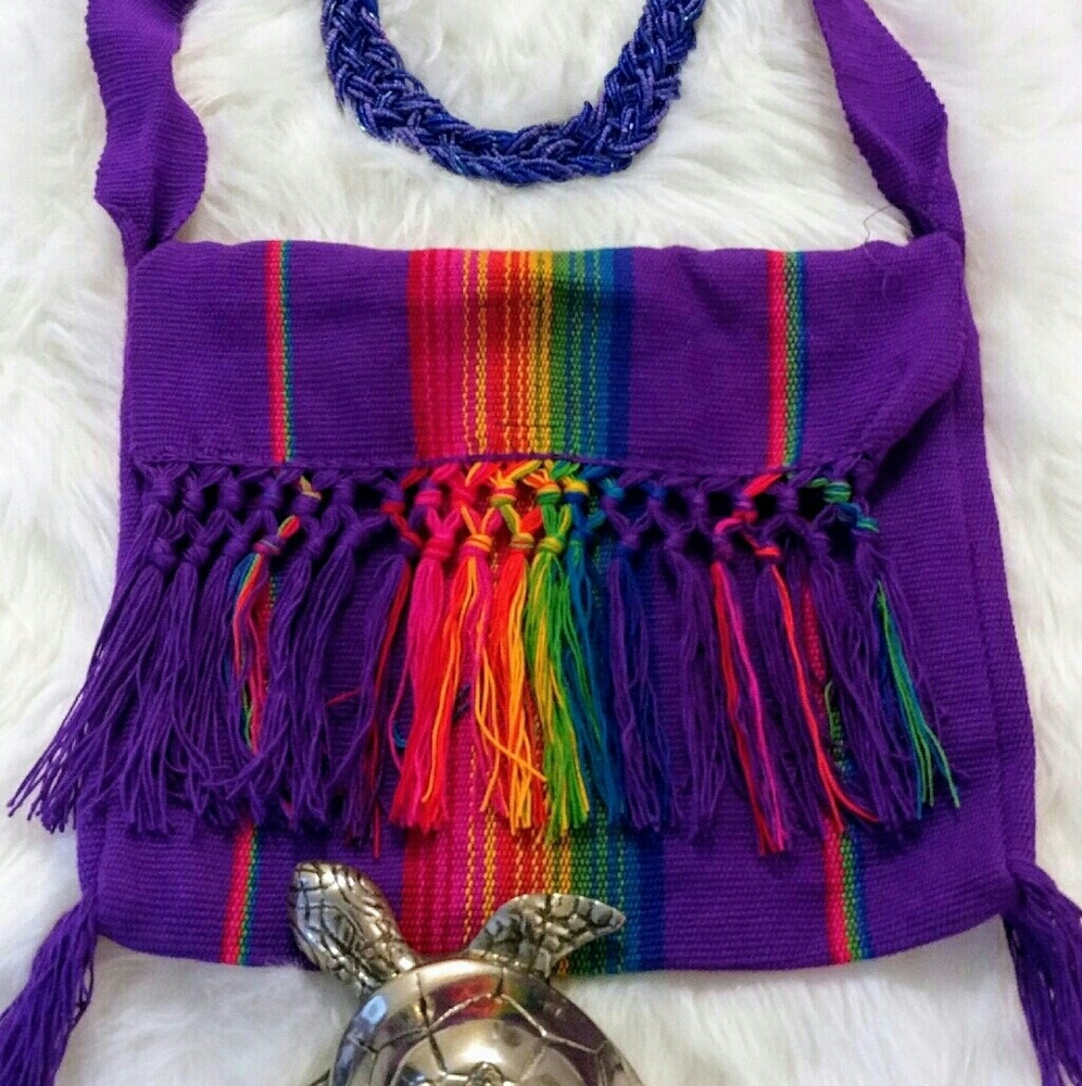 Custom hand made cross body purse/satchel