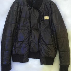 Dolce and gabbana leather jacket new never worn