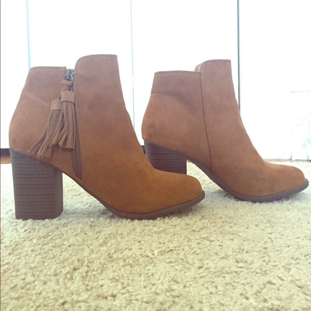 Suede Brown Booties