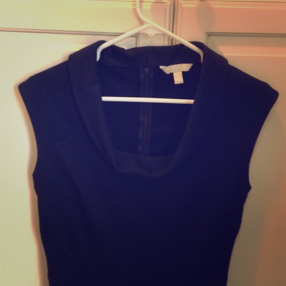 Banana Republic Dresses & Skirts - BR navy cowl neck sheath dress with pockets